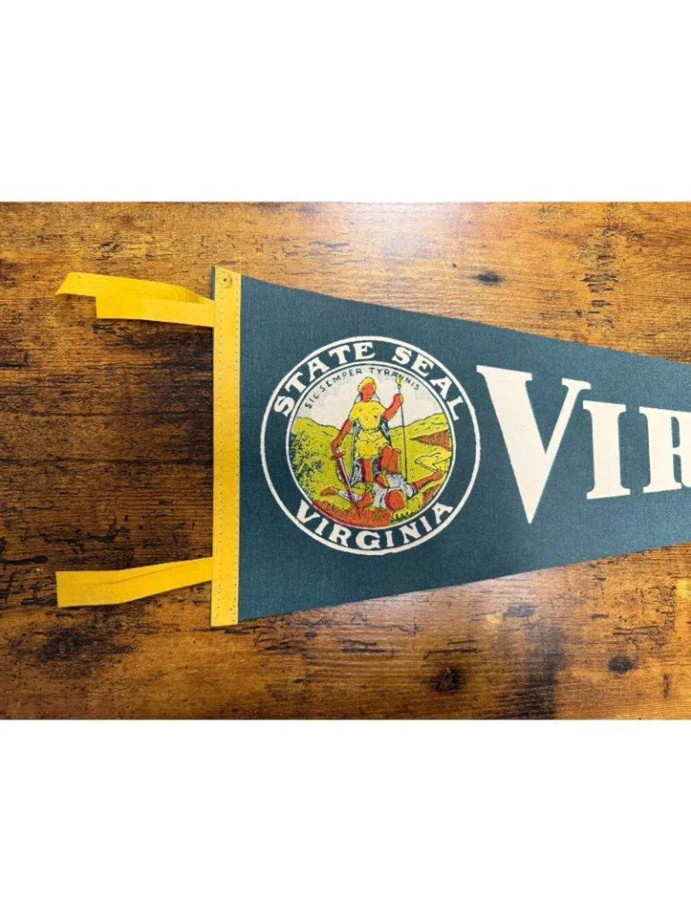 Vintage Virginia State Seal pennant